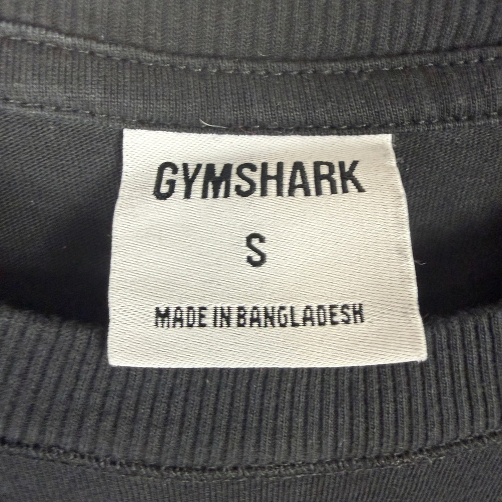 Gymshark Women's Small "Its Giving...Gym" Rhinestone Long Sleeve T-Shirt Black - Picture 6 of 8